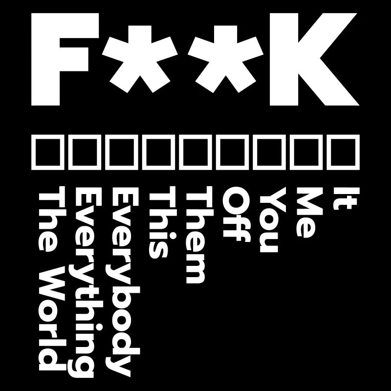 f**k it – rebellious statement design for the brave