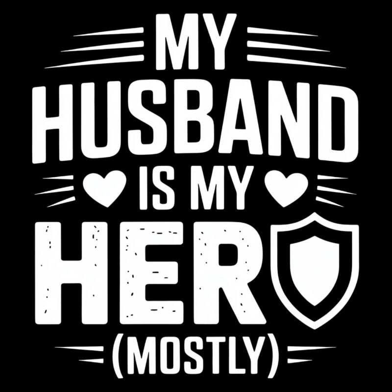 My Husband Is My Hero Mostly Spruch Ehefrau