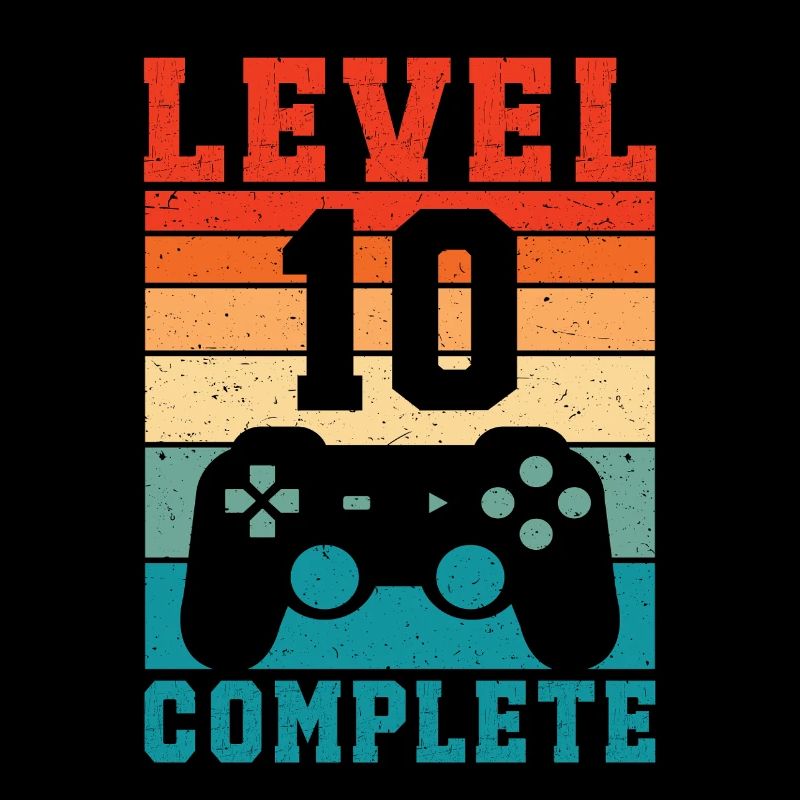 10e anniversaire Niveau 10 Joueur complet 10 ans
