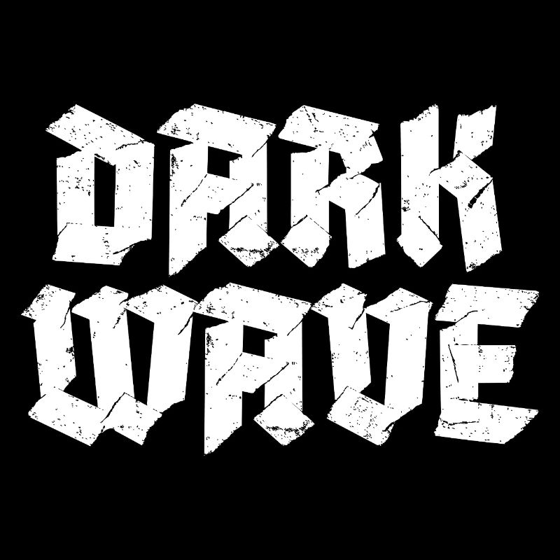 Conception du logo typographique Dark Wave