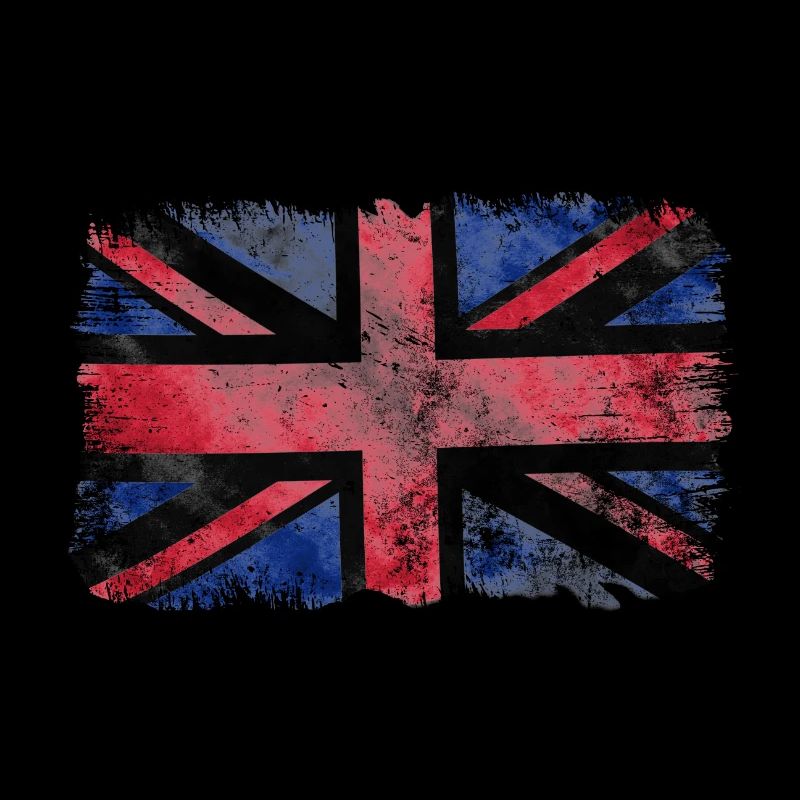 Éclaboussure Union Jack à l’aquarelle