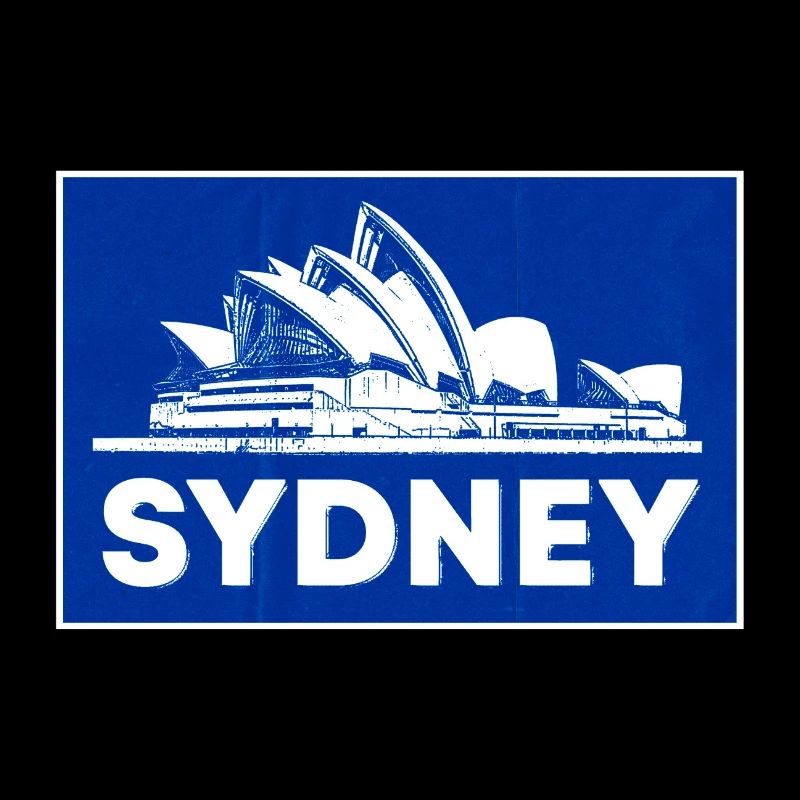Sydney Opera Blue Silhouette