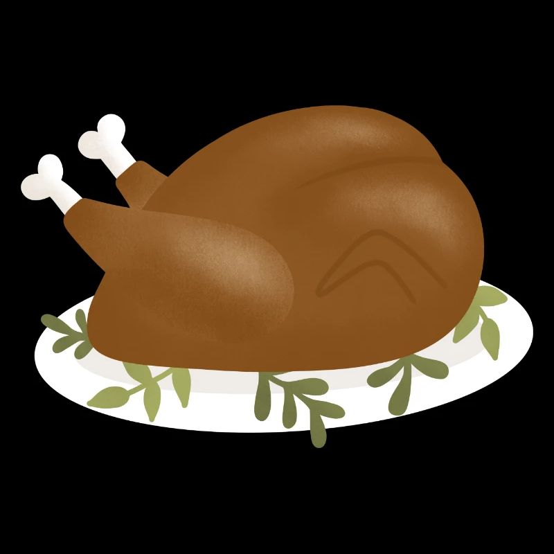 Crispy Roast Turkey Illustration