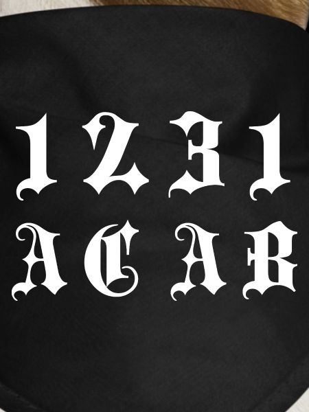 Gothic Monogramm 1231