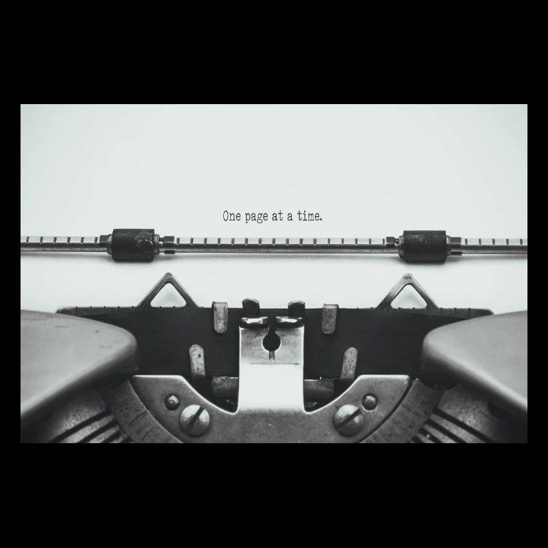 One Page At A Time Typewriter Design