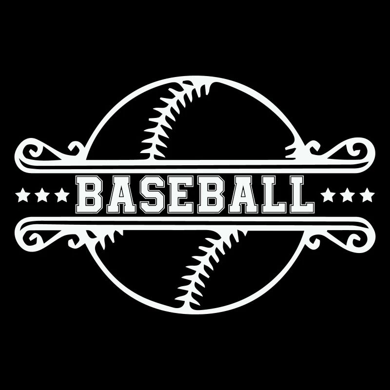 Baseball Ornament Frame Emblem