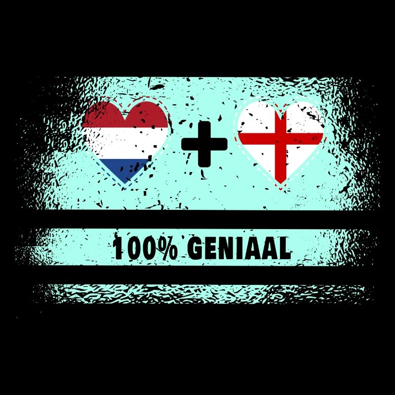 Angleterre et Pays-Bas 100% Genius flag