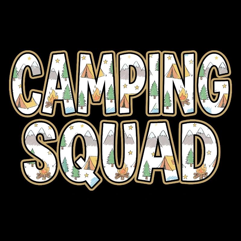 Camping Squad Tent Evening