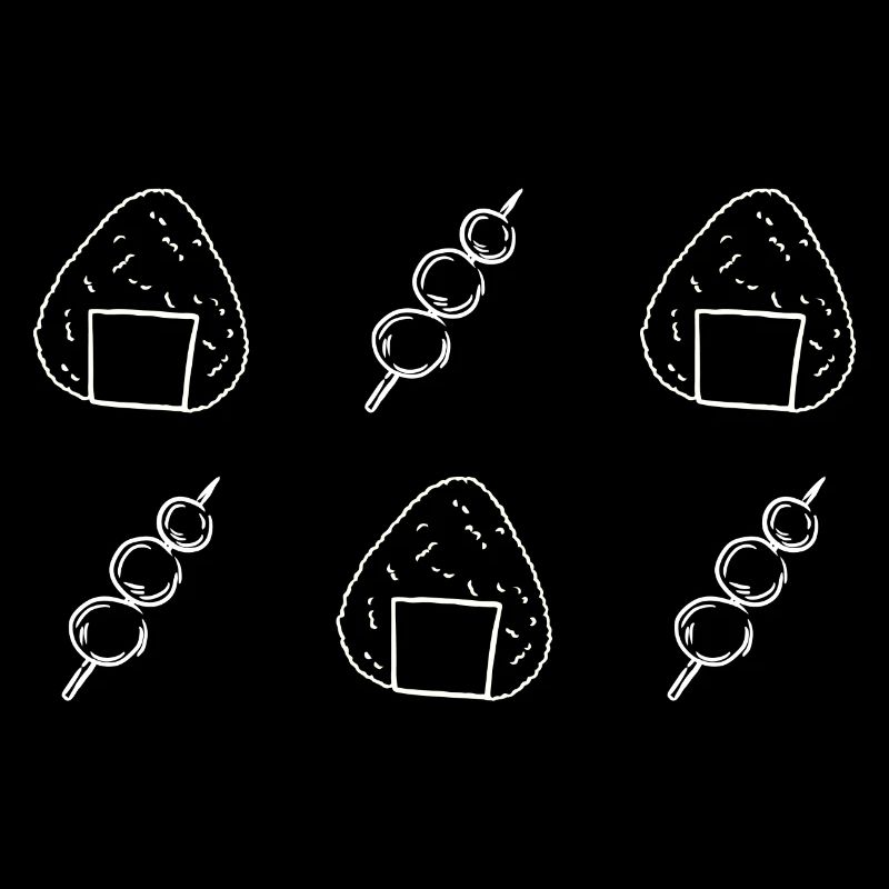 Onigiri und Dango - Reisbällchen - Snacks - Japan