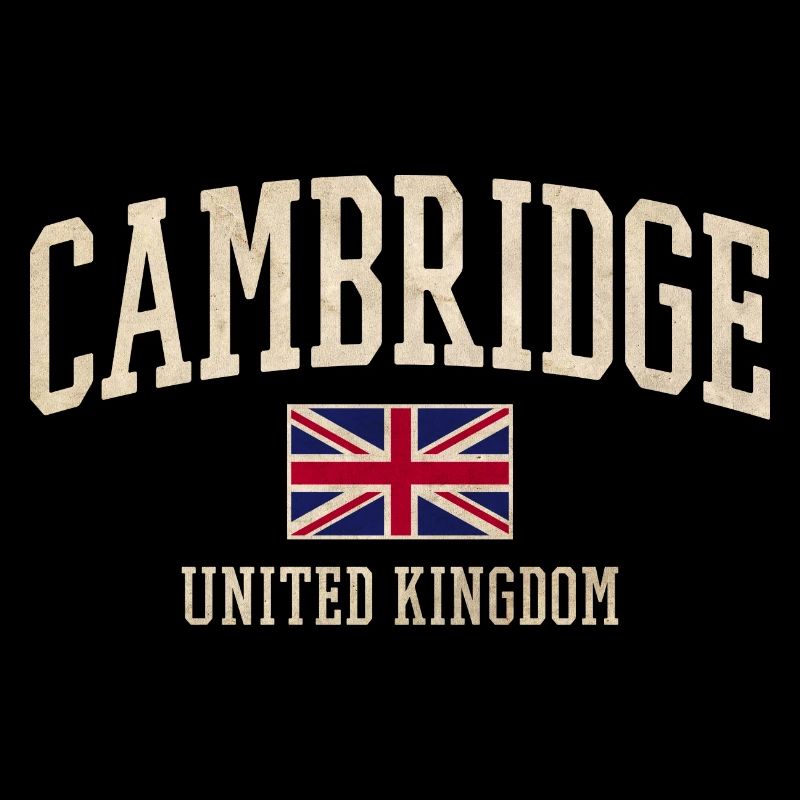 Bannière du drapeau vintage de Cambridge UK