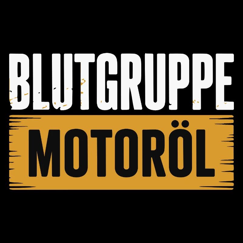 Blutgruppe Motoröl Schrauber Design