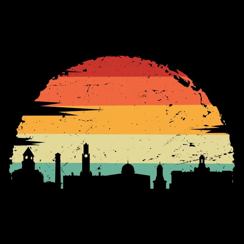 Vivid Sunset Skyline