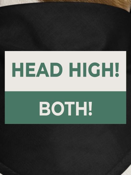 HEAD HIGH. BOTH. – Freches Statement-Design