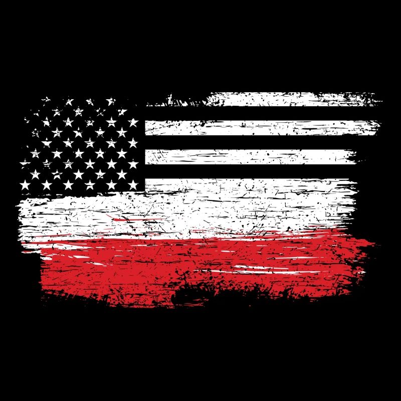 Brushed U.S. Flag Art