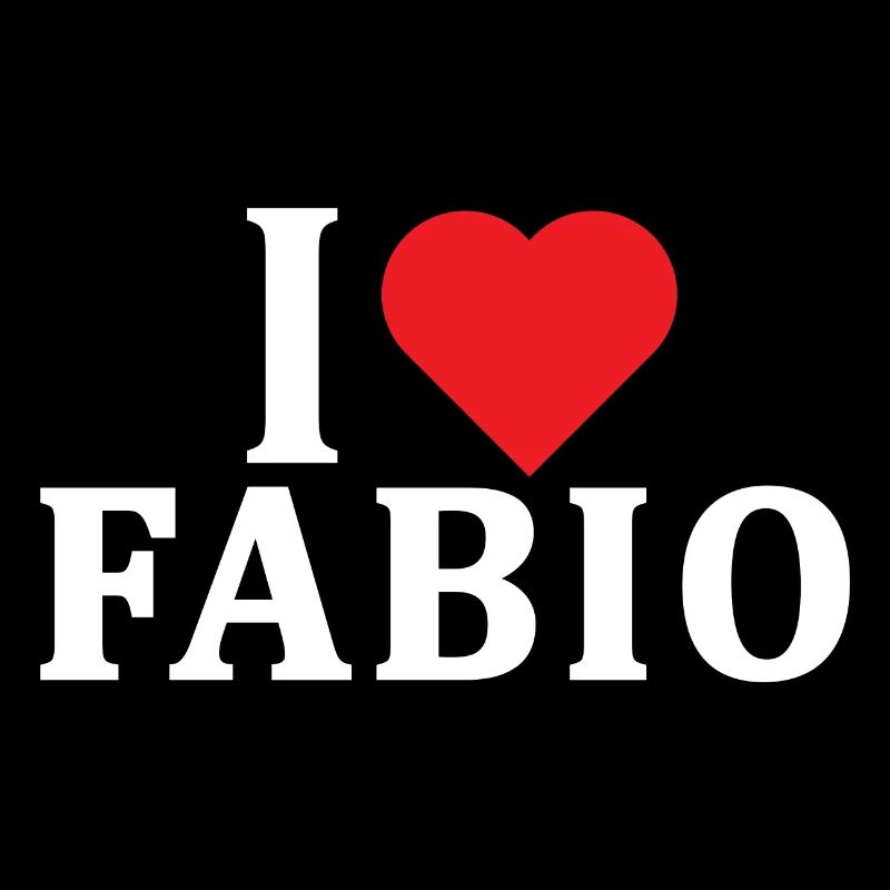 T-Shirt Ich liebe Fabio T-Shirt Geschenkidee