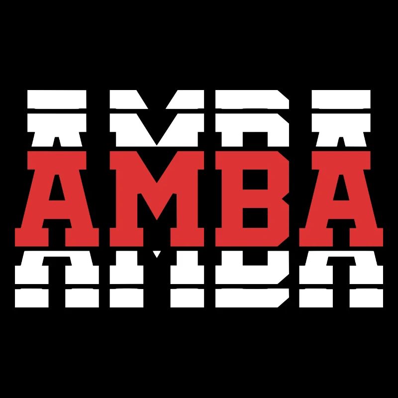 t-shirt amba t-shirt gift idea stacked text