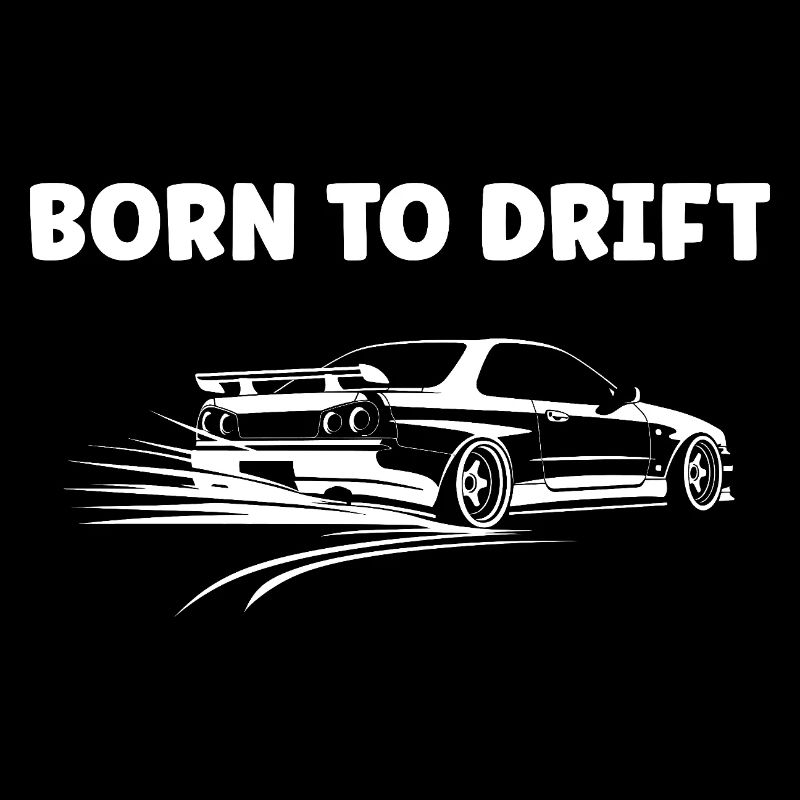 Schwarz-Weißer Elektro-Drift-Racer