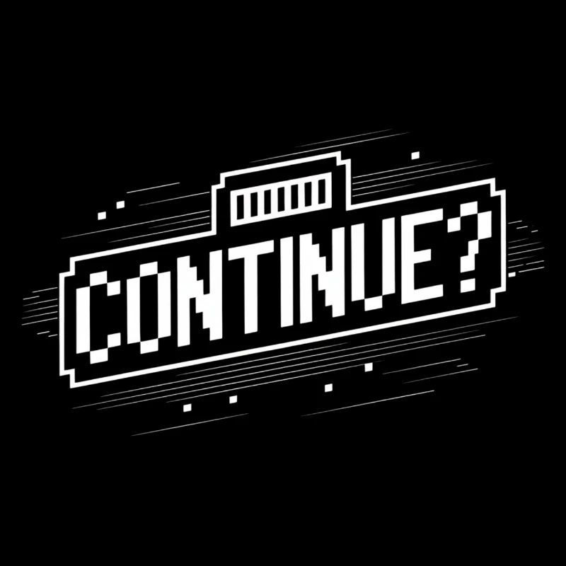 Continue Pixel Retro Gamer Home Screen
