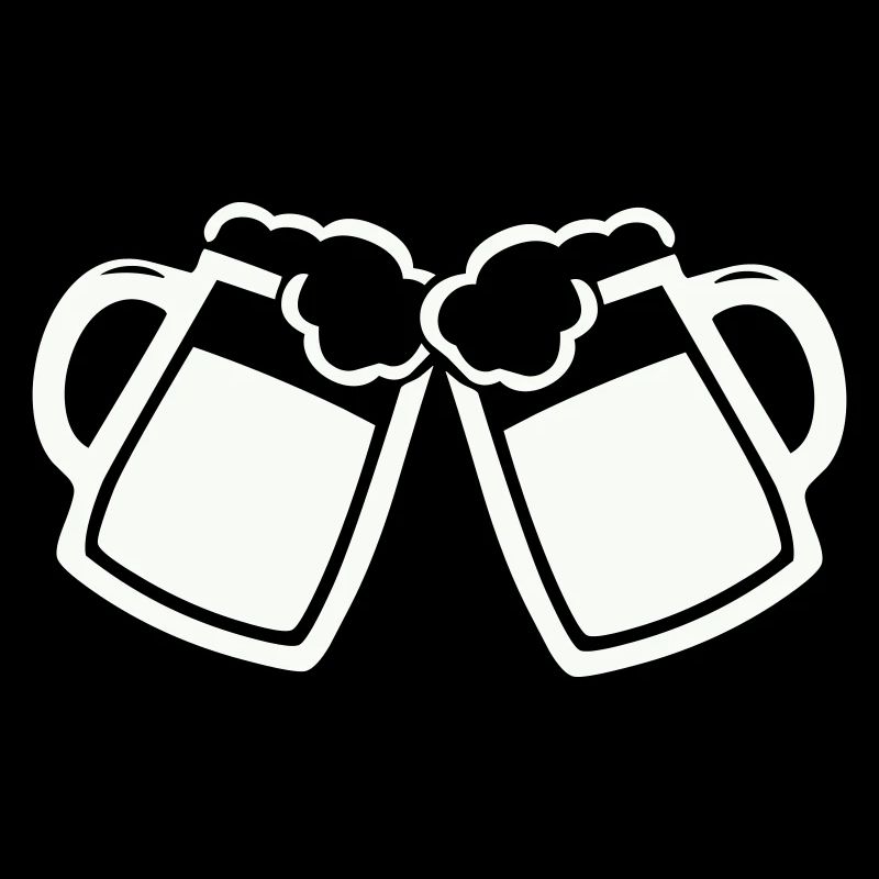 Stößchen Moment: Zwei Bierkrüge