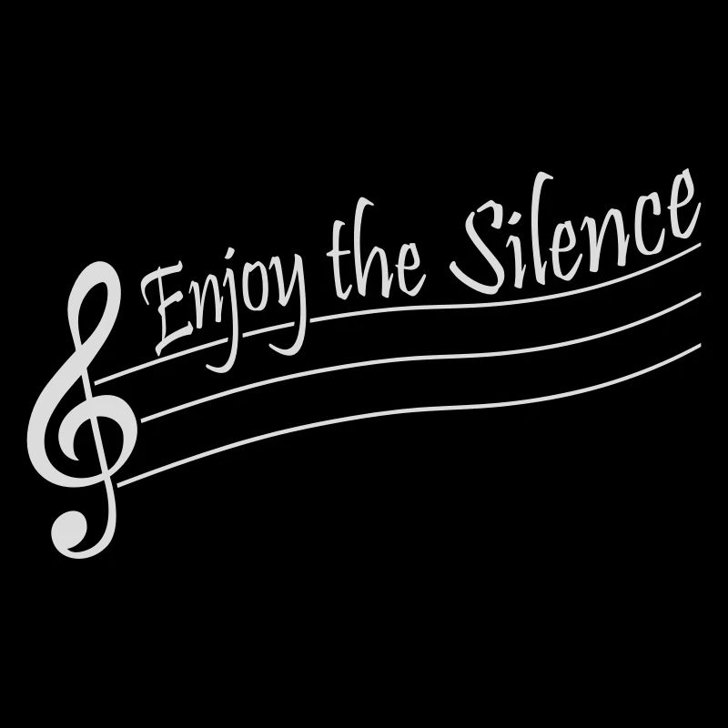 Enjoy The Silence Spruch Ruhe Stille Introvertiert