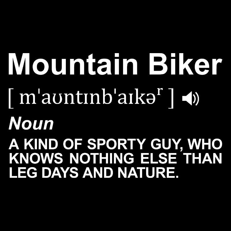 Mountainbiker Wörterbuch