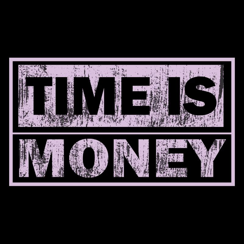 Time is money Neon panel
