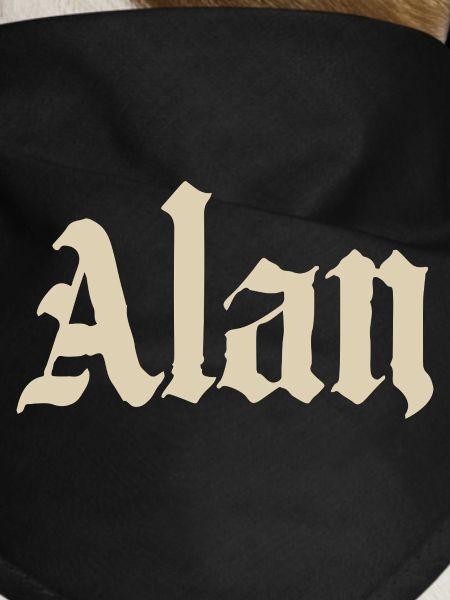 Alan Gothic Lettering