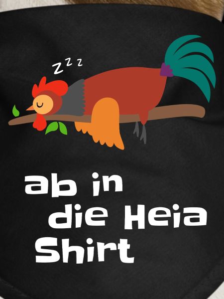 Barking rooster on branch