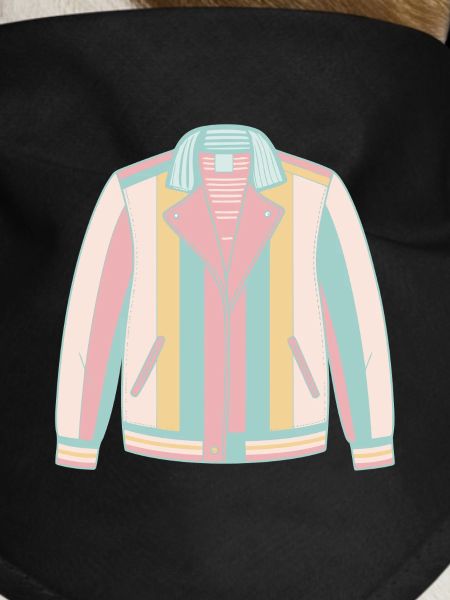 Chic striped pastel jacket
