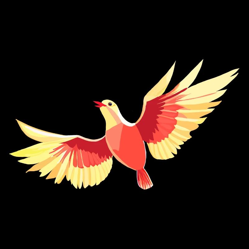 Vogel, der am Himmel schwebt