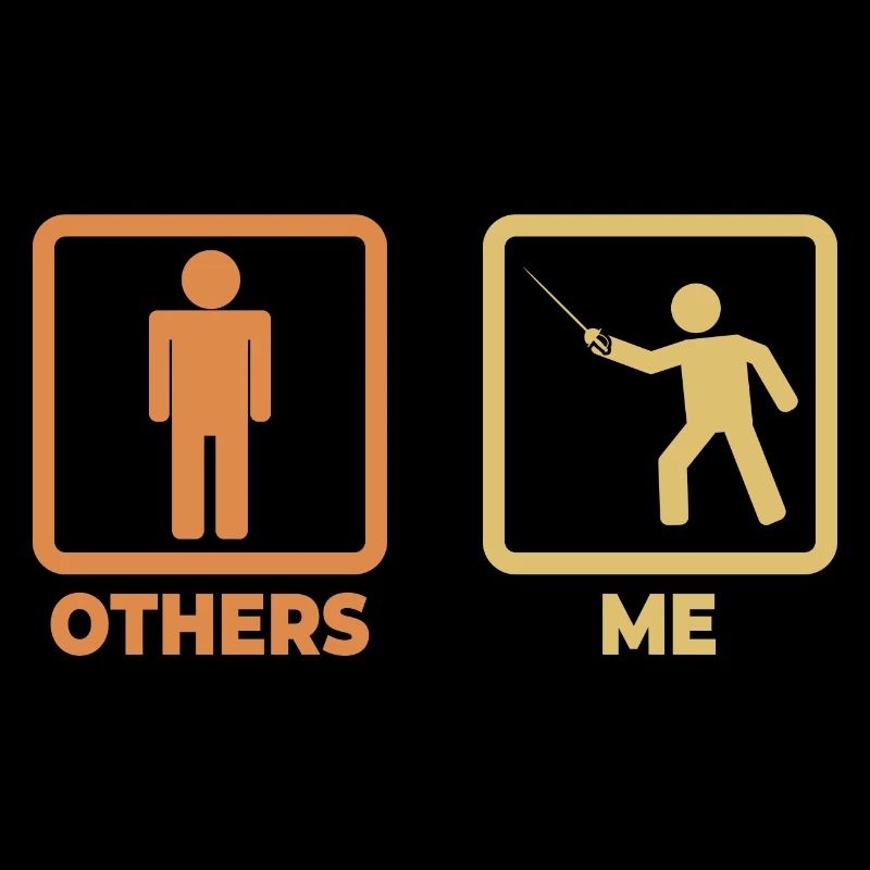 Fechter Strichmännchen