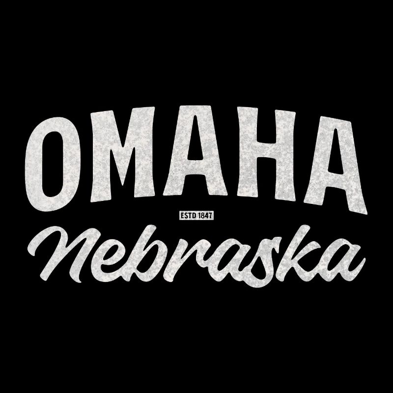 Omaha Nebraska Vintage Script Tee