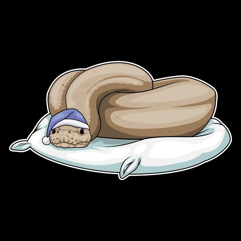 Oreiller de couchage serpent