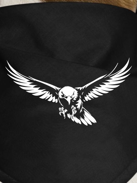 Attacking eagle in flight
