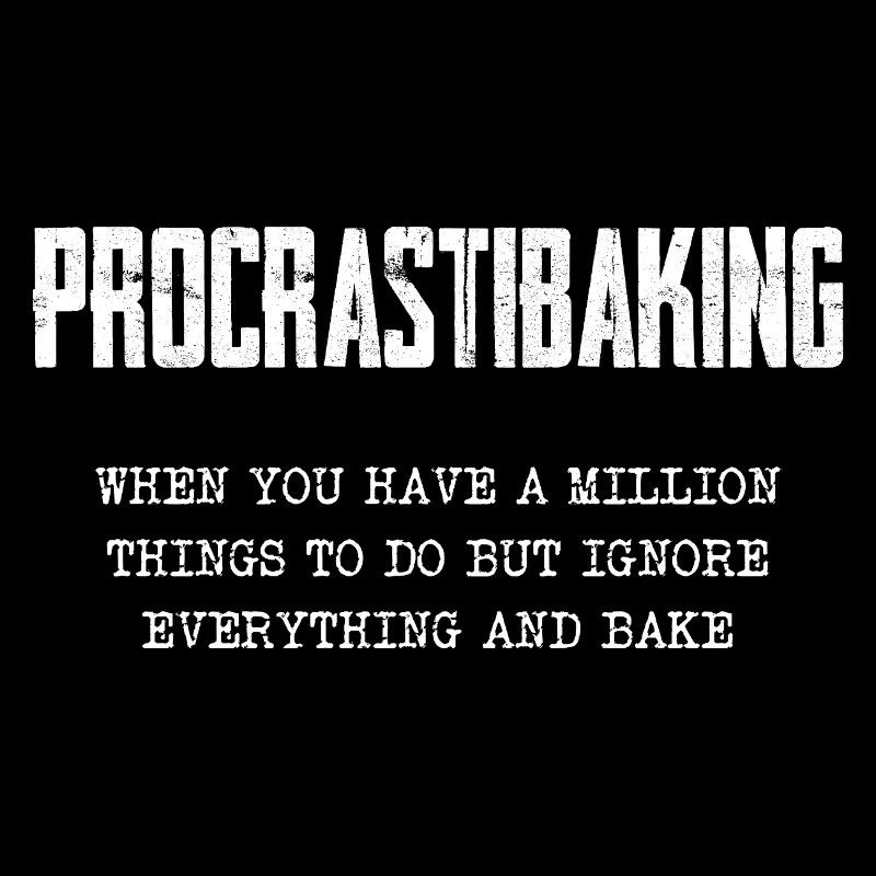 Procrastinating Baking Motif