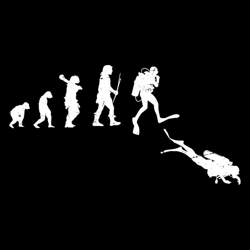 Illustration der Evolution des menschlichen Fortschritts