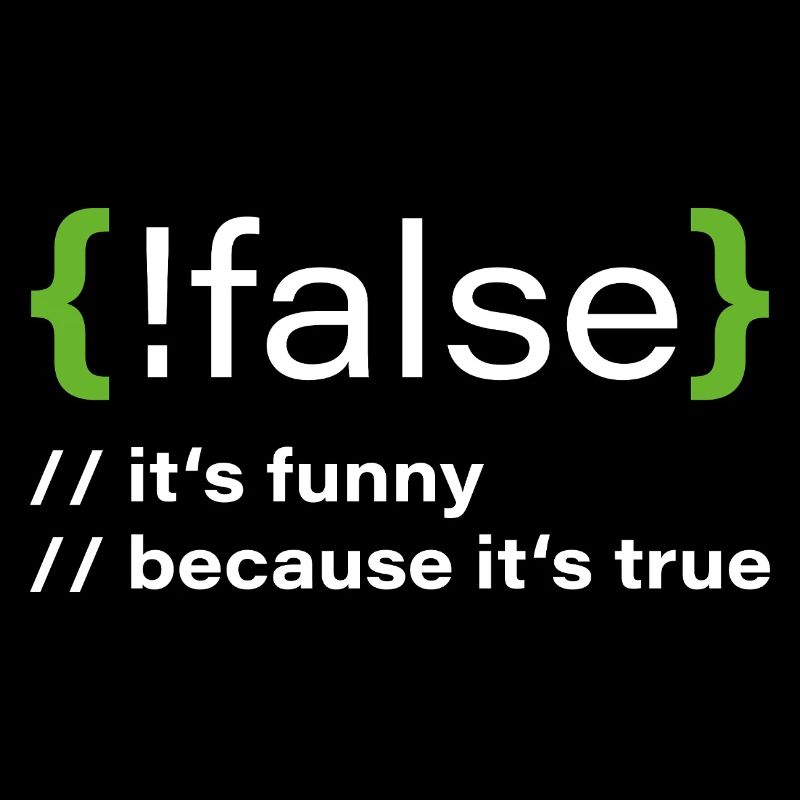 false – Un programmeur drôle dit