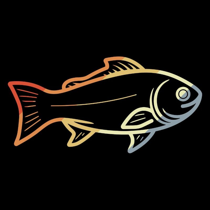 Vintage Fish Drawing