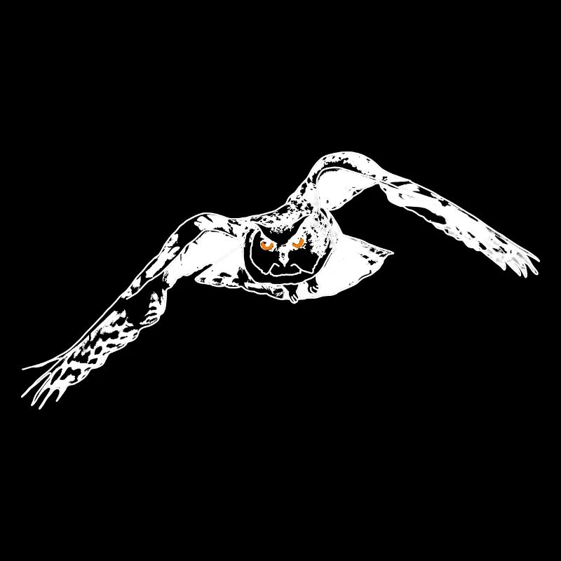 Eagle owl lineart