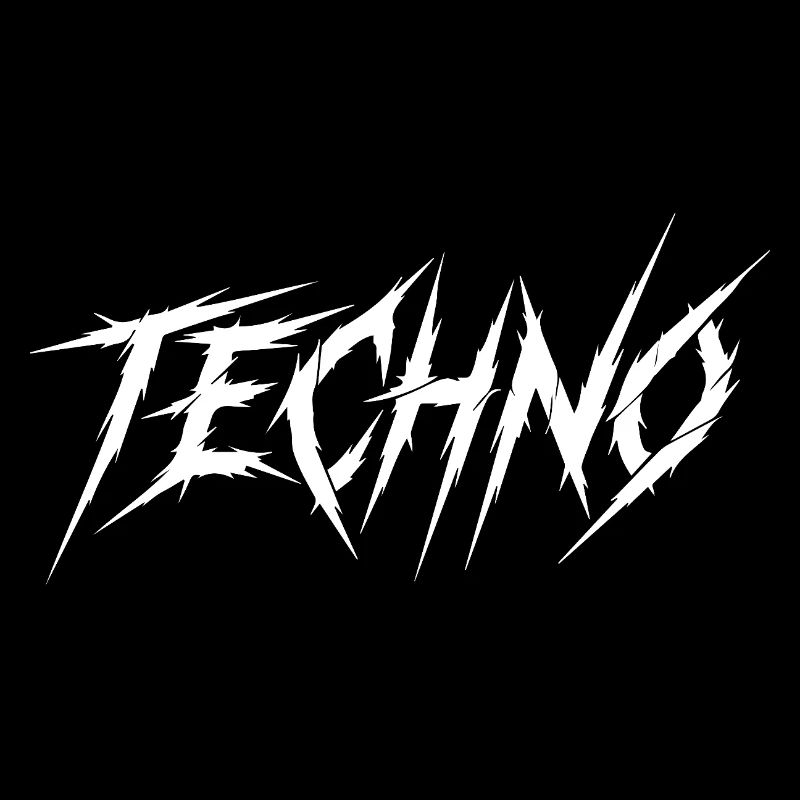 Techno Prong Font Graphic