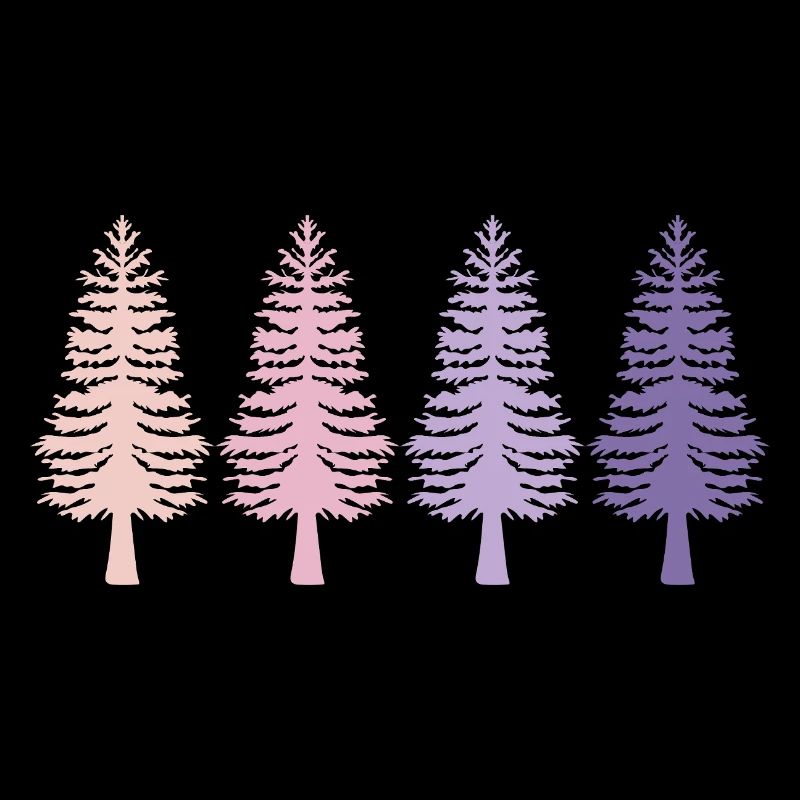 Trees Retro Forest Nature Conservation