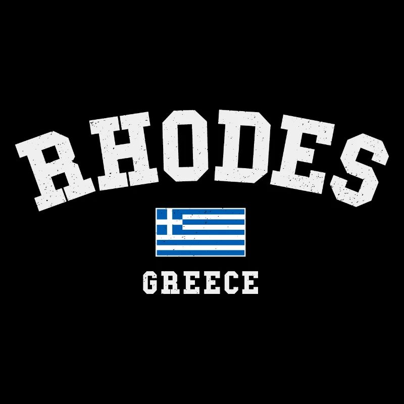 Drapeau de la Grèce de Rhodes