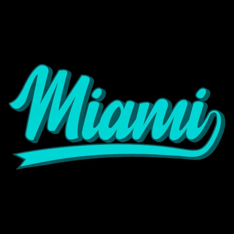 Miami Neon Script Turquoise