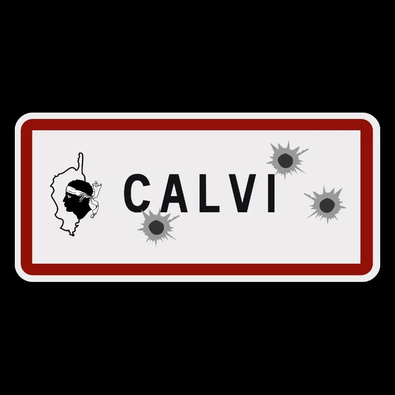 Panneau d’entrée de la ville de Calvi