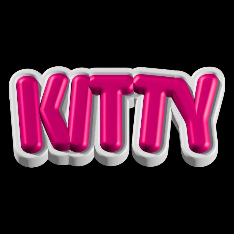 KITTY – 3D typography for cat lovers