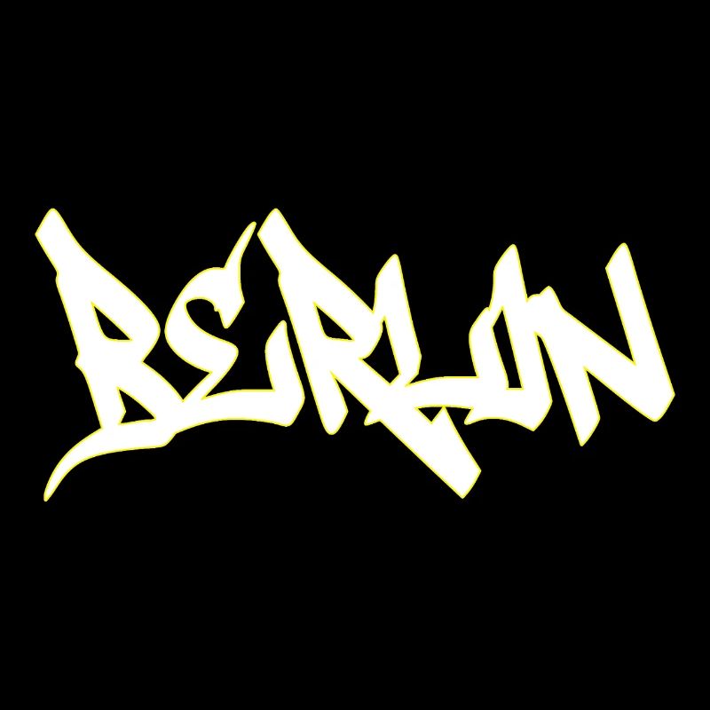 Berlin Graffiti Brown Lettering