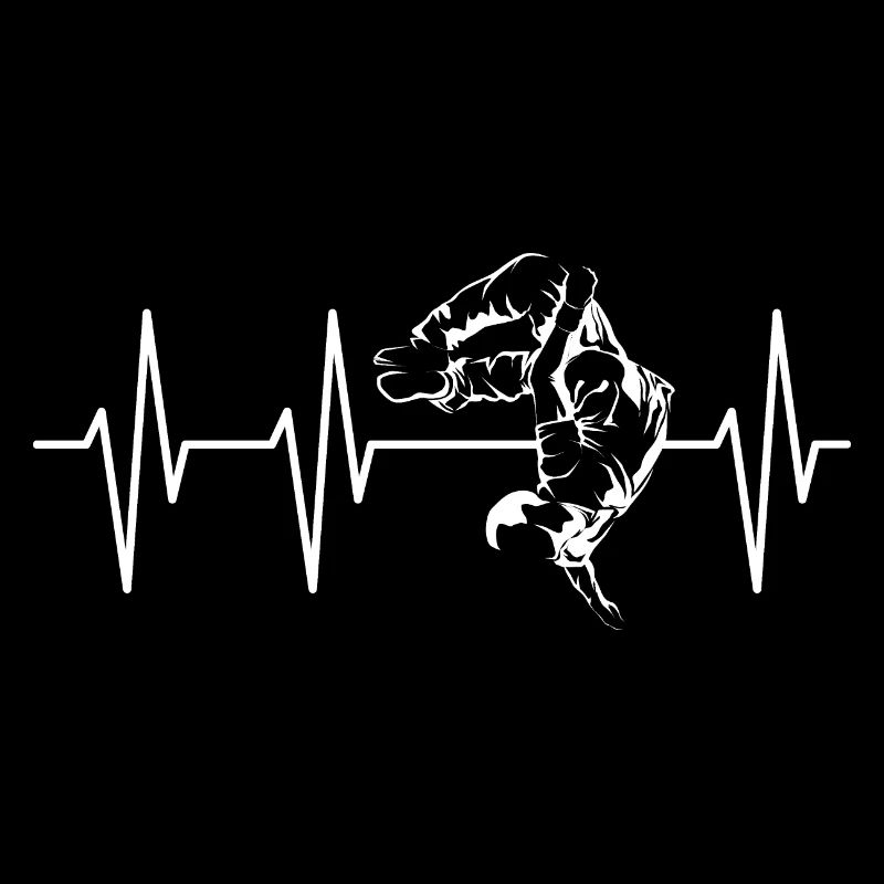 Backflip Heartbeat Parkor Freerunning Symbol Pulse