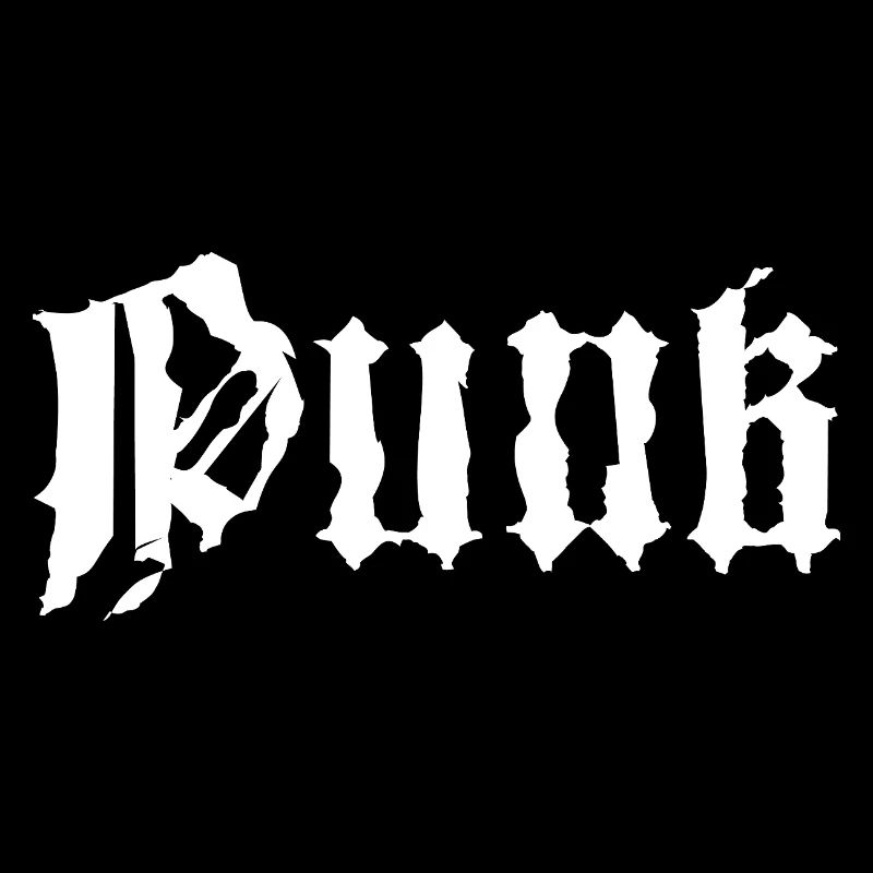 Conception typographique punk grunge gothique
