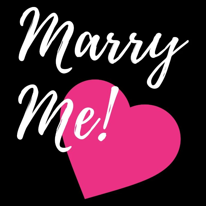 Marry me! Proposal idea: Wedding proposal