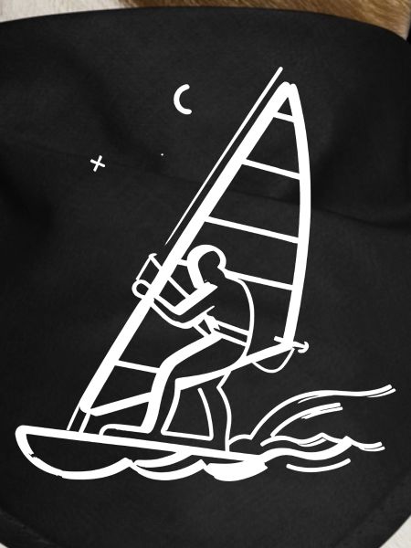 Windsurfing Line Art